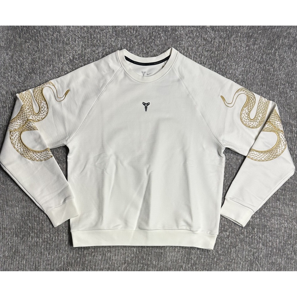 Mens Size (L) Nike Kobe Year of Mamba Thermal-Fit Crewneck Sail HQ4697-133 NWT